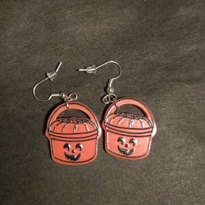 Pumpkin Bucket Earrings
